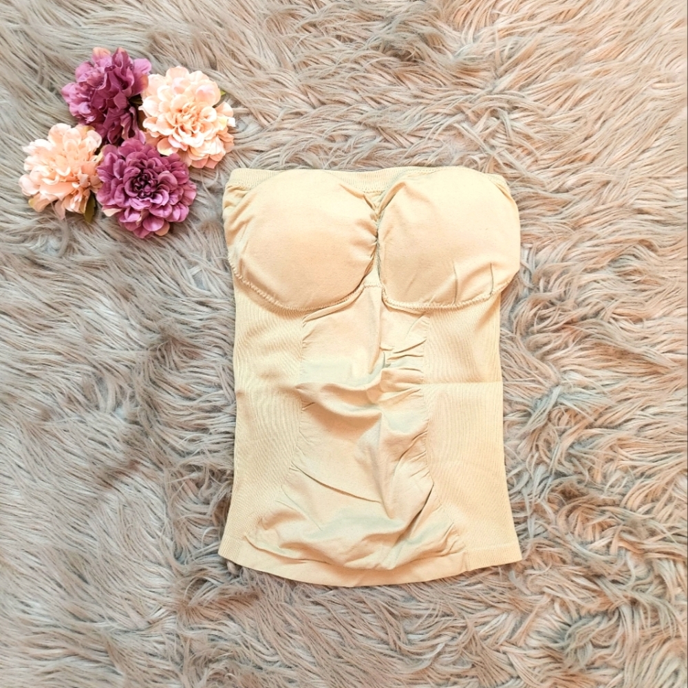 Tube Top, One Size, Beige